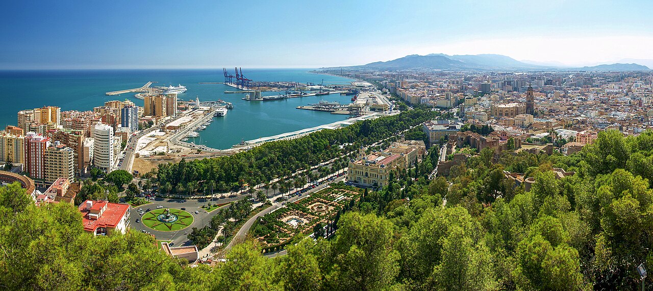 Vista de Málaga, España - Guía de viaje SpainRoutes
